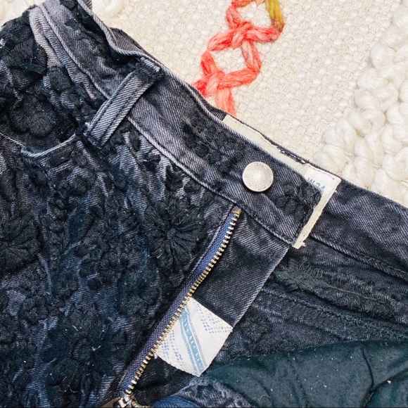 Free People Etienne Fields Embroidered Jean Shorts - Picture 10 of 15